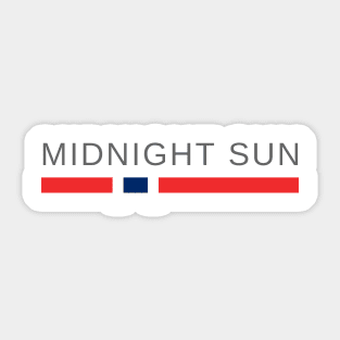 Midnight Sun Norway Sticker